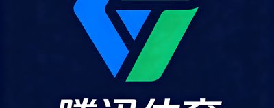 合作伙伴腾讯体育的Logo:经典蓝色与绿色配色,代表中国领先的体育媒体平台